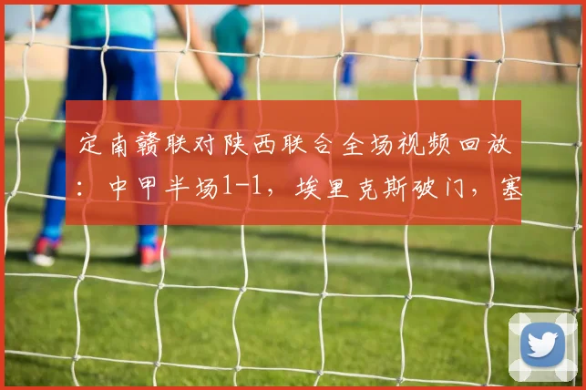 定南赣联对陕西联合全场视频回放：中甲半场1-1，埃里克斯破门，塞尔马尼点射扳平